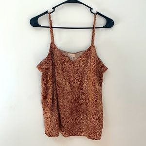 A New Day Adjustable Strap Animal Print  Top